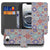 iPhone 16e Bookcase Tiles Color boekhoes typische Turkse tegels aanzicht
