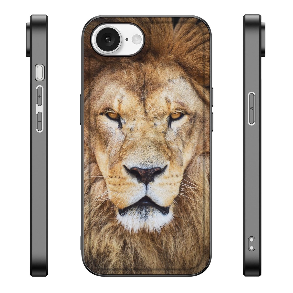 iPhone 16e Dierenprint Telefoonhoesje Leeuw dierenprint leeuw zijaanzicht