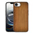 Apple iPhone 16e iPhone 16e Houten Print Telefoonhoesje Donker Hout achterkant lichtbruin