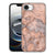 Apple iPhone 16e Marmeren Print Telefoonhoesje Marmer Oranje marmer print achterkant