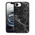 iPhone 16e Marmeren Print Telefoonhoesje Marmer Zwart Telefoonhoesje Marmer Zwart achterkant