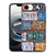 Apple iPhone 16e iPhone 16e Silicone Back Case Kentekenplaten vintage print vooraanzicht