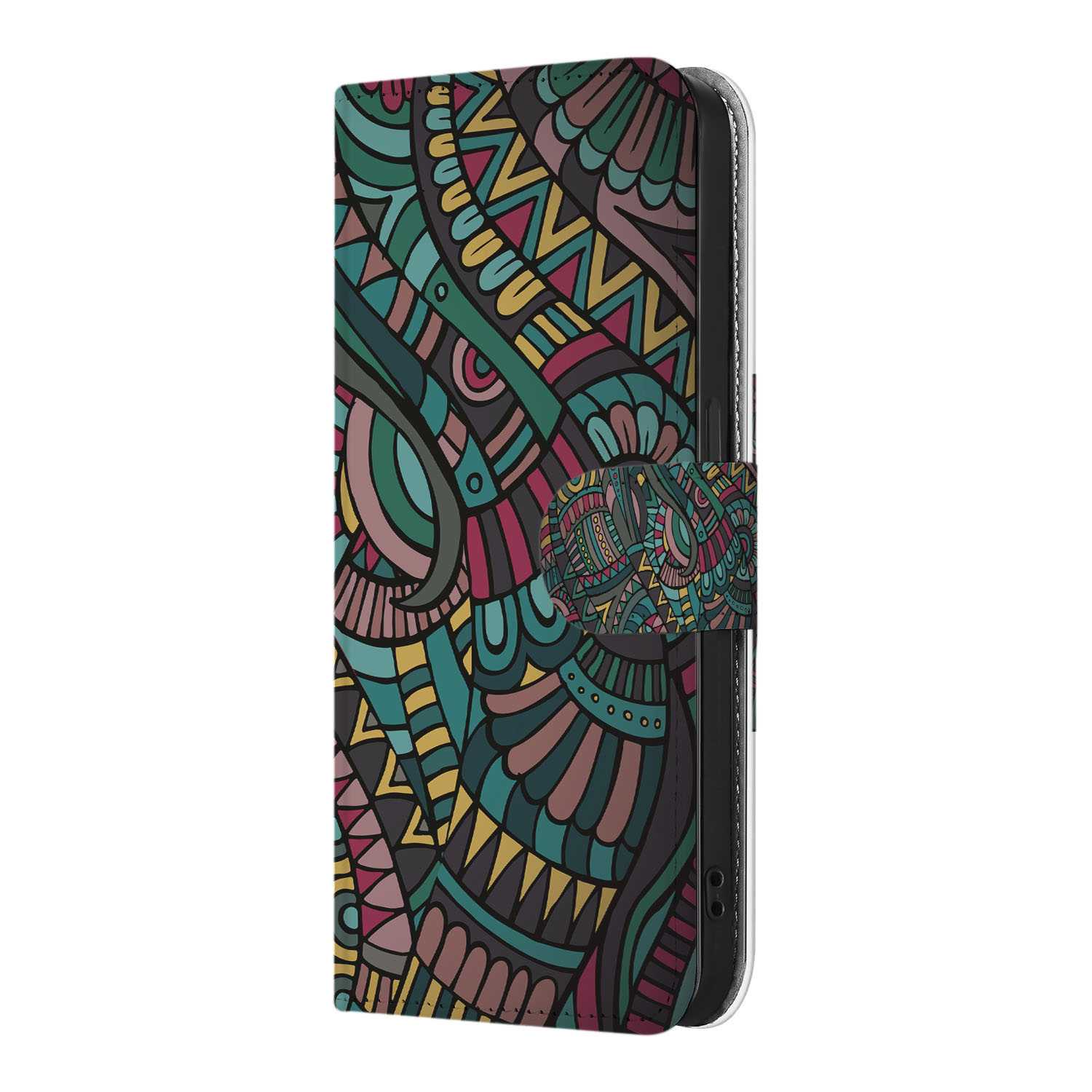 iPhone 16e Telefoon Hoesje Aztec telefoonhoesje aztec design aanzicht
