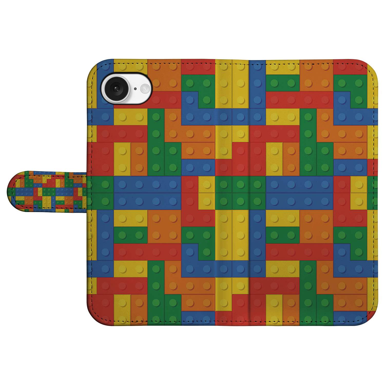 iPhone 16e Telefoon Hoesje Blokken telefoonhoesje blokken ontwerp voorkant