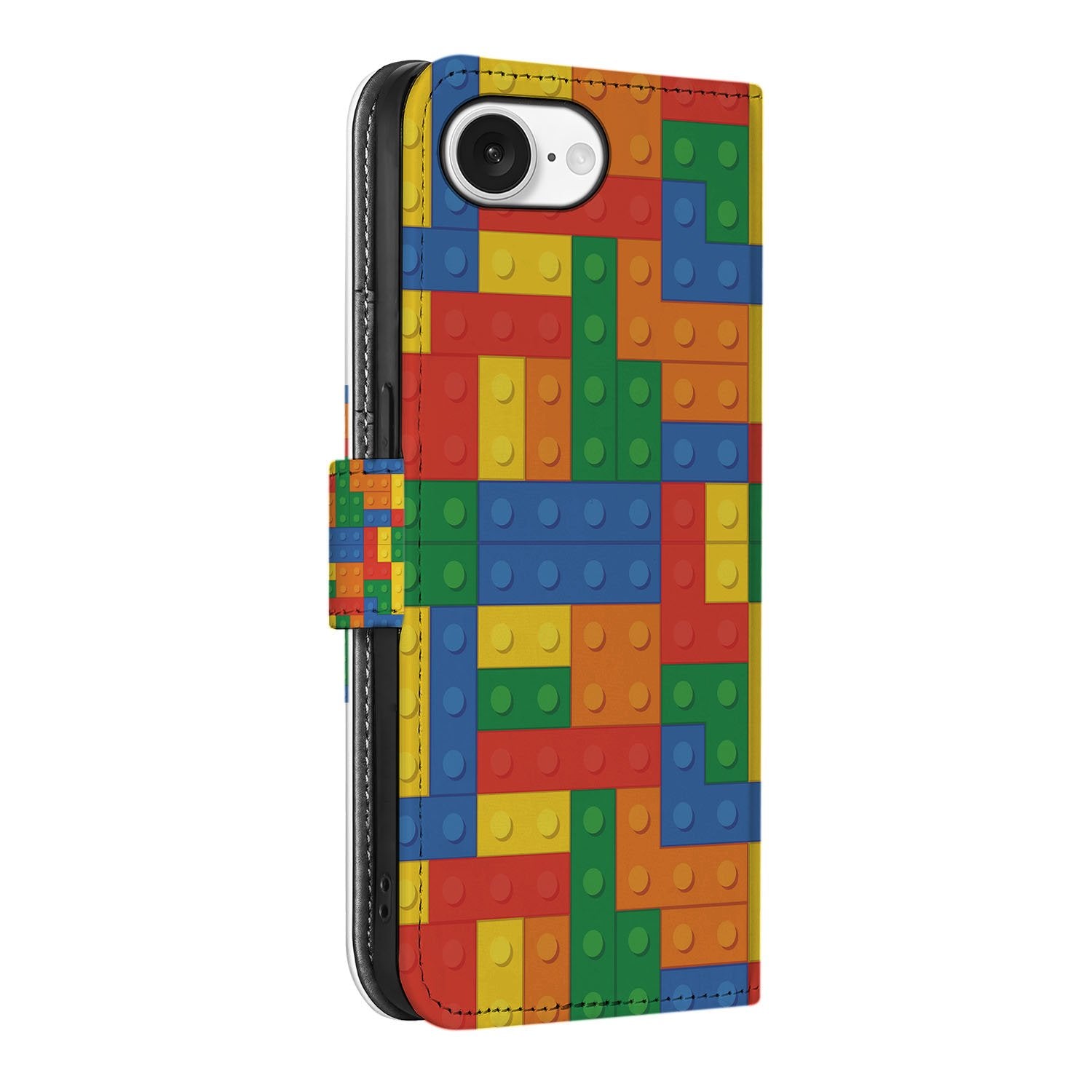 iPhone 16e Telefoon Hoesje Blokken telefoonhoesje blokken design aanzicht