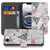 iPhone 16e Telefoonhoesje met Pasjes Flamingo Triangle design flamingo driehoek aanzicht
