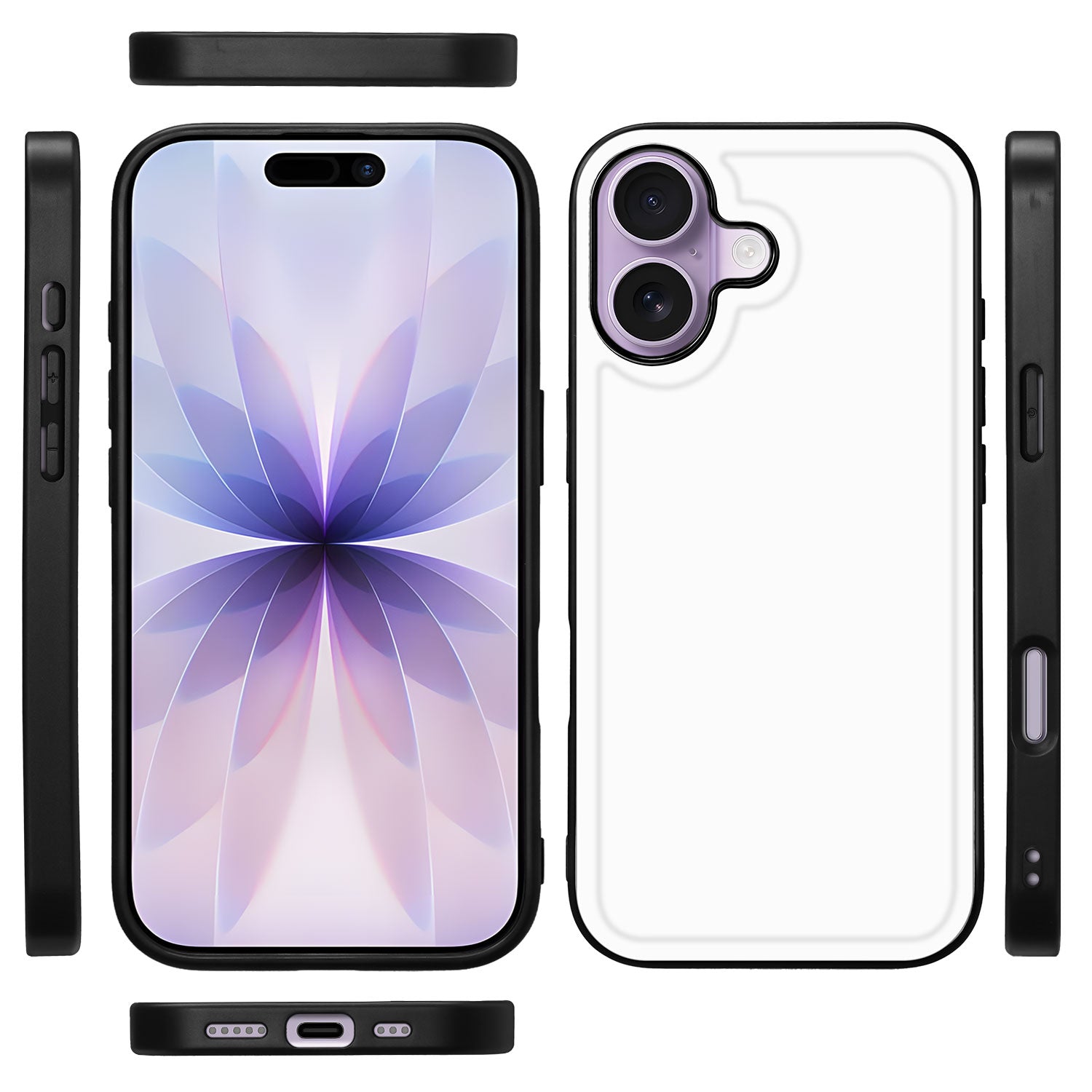 iPhone 17 Back Cover – Wit Zwart back cover minimalist design zwart wit