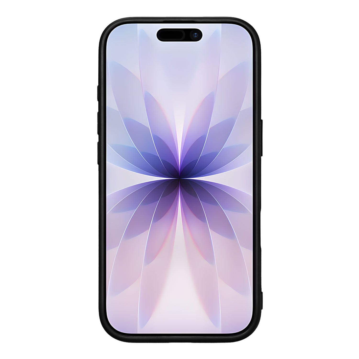 iPhone 17 Back Cover – Wit Zwart back cover minimalistisch ontwerp voorkant