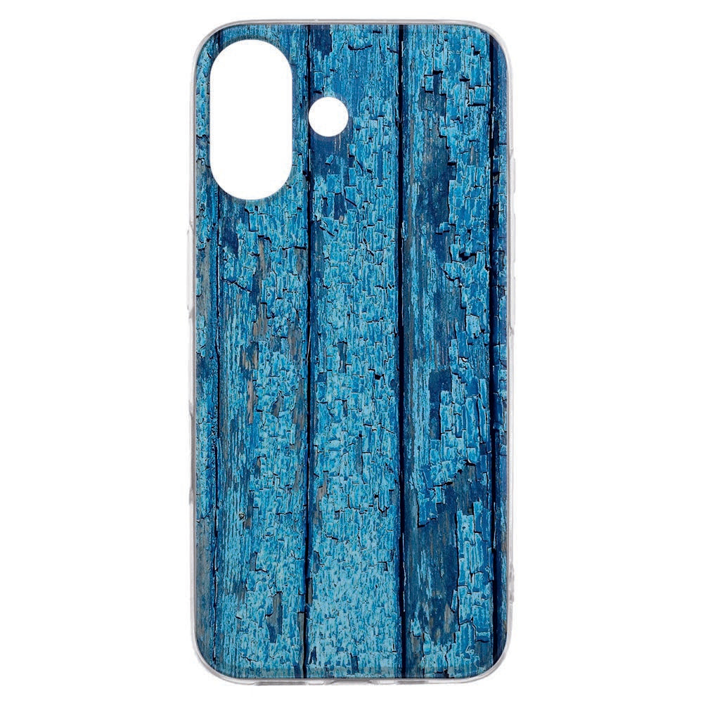 Siliconen hoesje Apple iPhone 17 Wood Blue