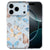 Apple iPhone 17 Pro Max Hoesje Vlinder Sierlijk TPU Cover met Vlinder Print Voor- en achteraanzicht.