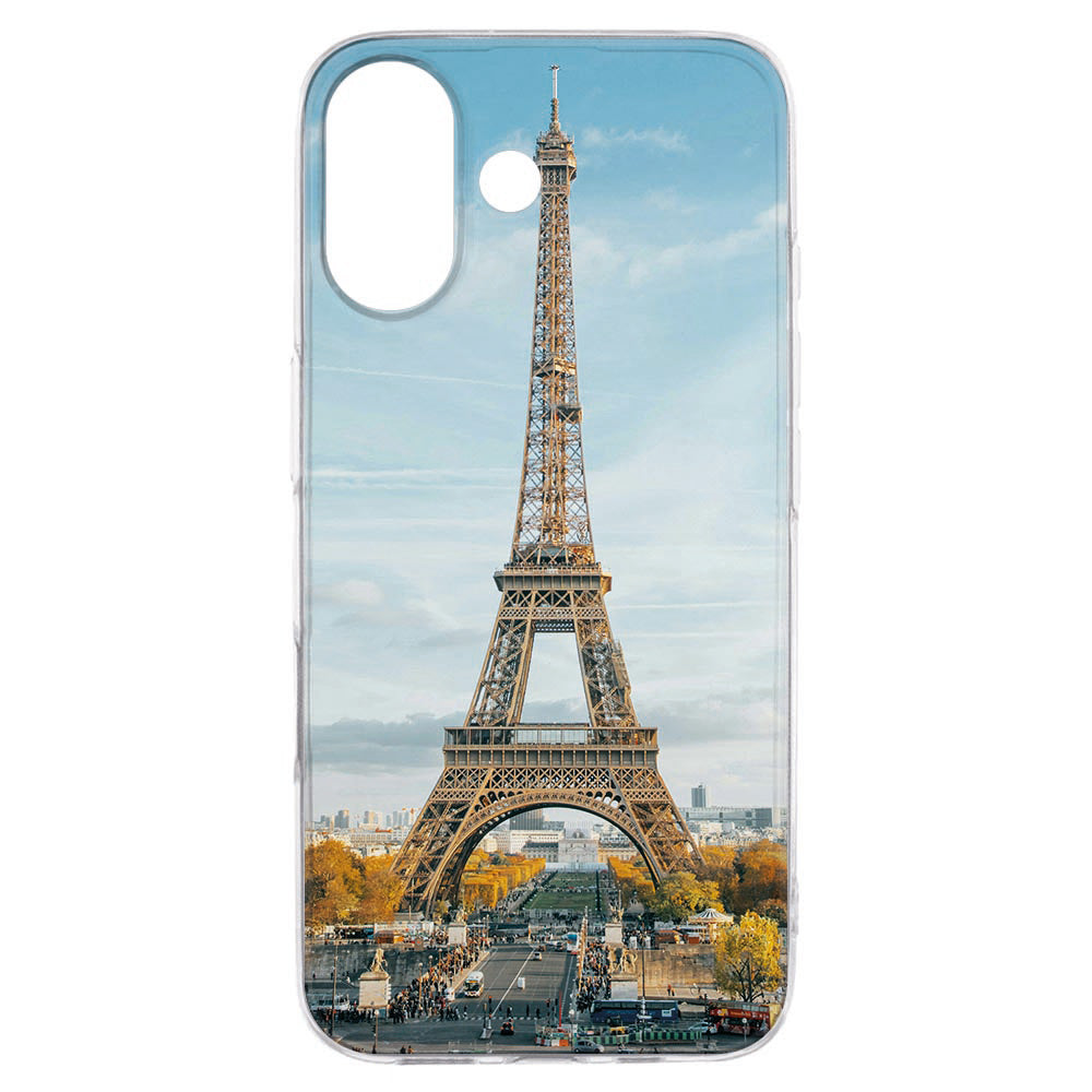 iPhone 17 TPU Hoesje Ontwerpen met Foto met afbeelding van de Eiffeltoren in Parijs