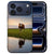 Koe iPhone 18 Pro back cover hoesje met oranje koeienvlekken op de achterkant