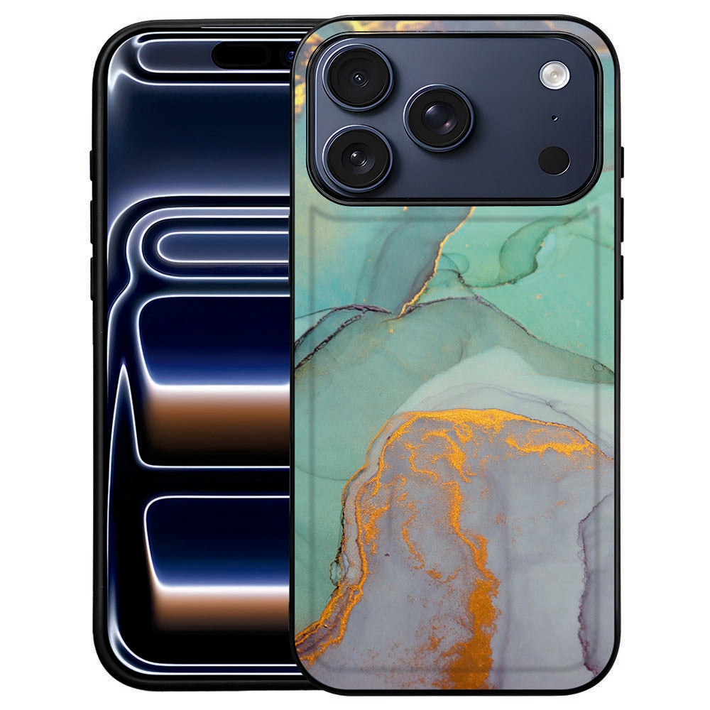 Watercolor Mix iPhone 18 Pro Max hoesje, achterkant met in elkaar overlopende aquarelkleuren