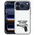 iPhone 18 Pro Max back cover Pistol DTMP, zwarte achterkant met pistoolsilhouet en tekst