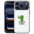 Braktus iPhone 18 Pro Max hoesje met groen-witte illustratie op de kunstleren achterkant