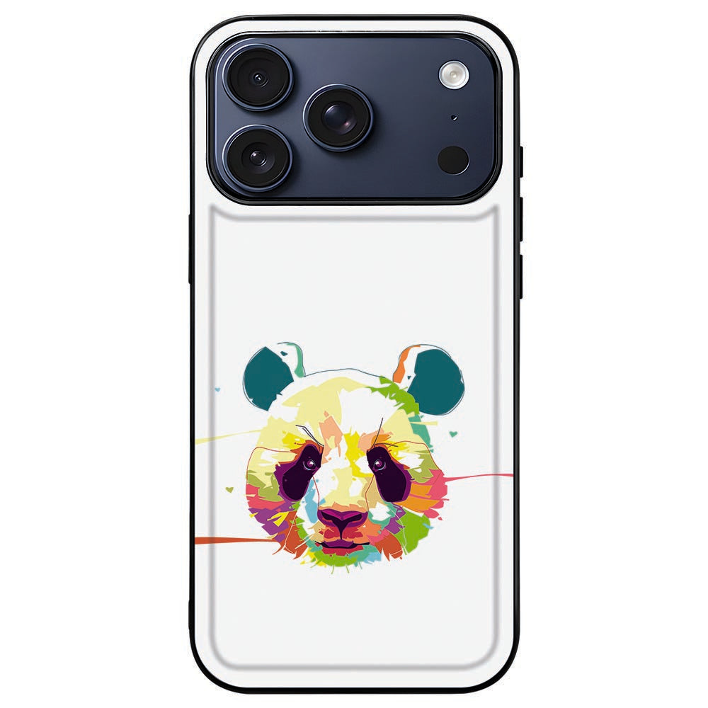 iPhone 18 Pro Max in het Panda Color hoesje met vrijgehouden camera en knoppen