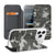iPhone 18 Pro Book Wallet Case Army Light camouflage design front back standfunctie