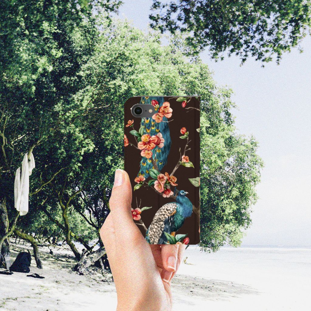 iPhone 7 | 8 | SE (2020) | SE (2022) Hoesje maken Pauw met Bloemen