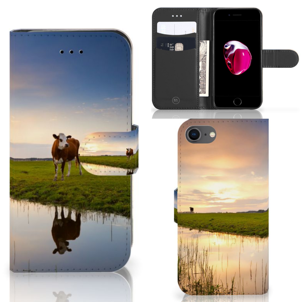 iPhone 7 | 8 | SE (2020) | SE (2022) Telefoonhoesje met Pasjes Koe