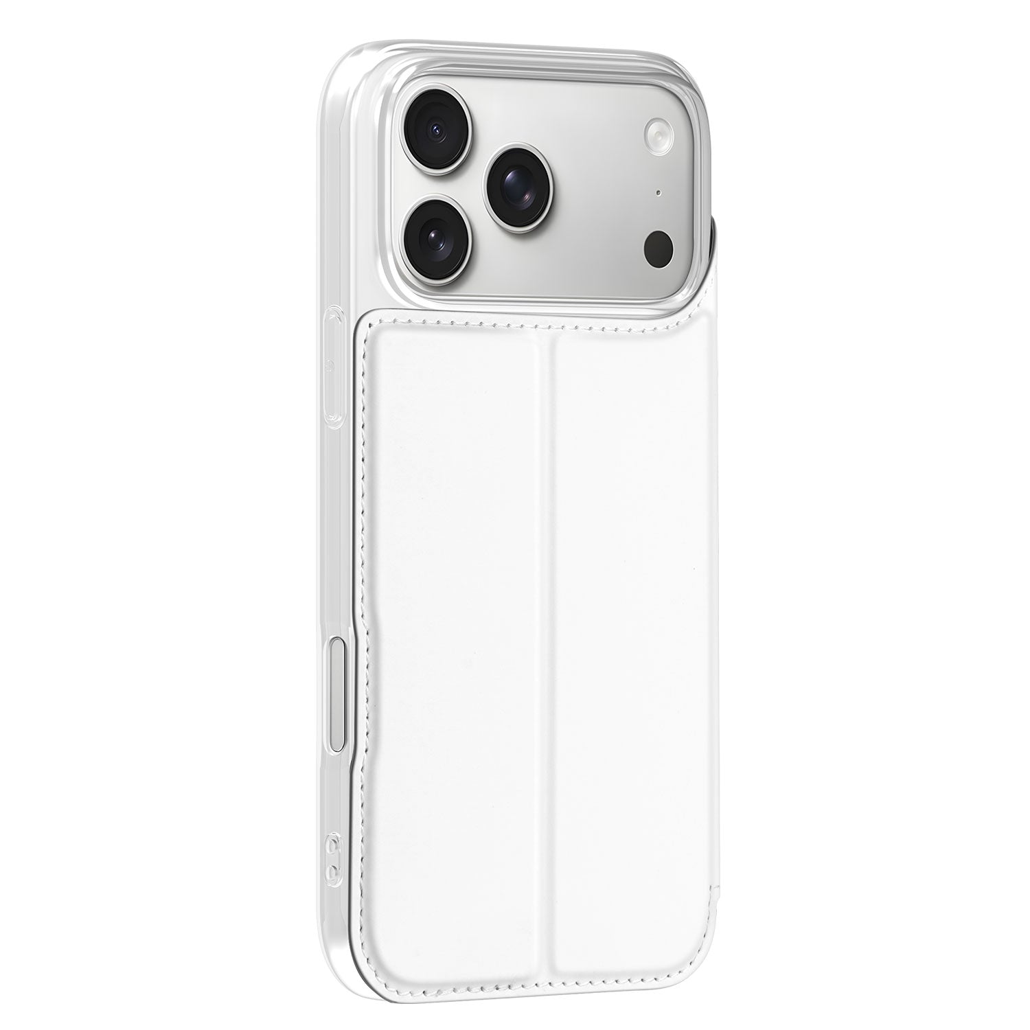 Achterkant van het iPhone 17 Pro Max Stand Case Hoesje Wit