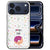 Donut iPhone 18 Pro back cover met roze geglazuurde donuts en spikkels op de achterkant