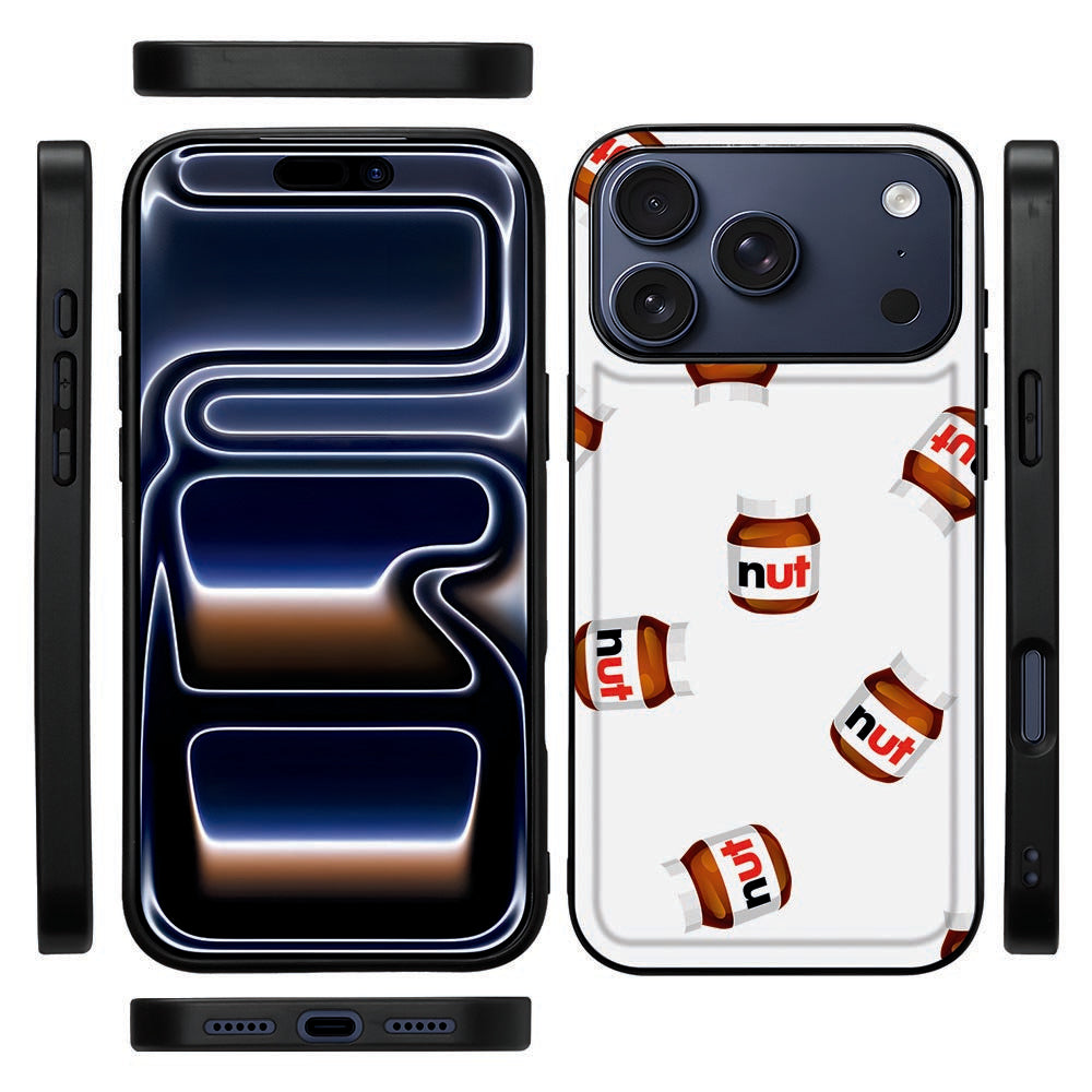 Zwarte TPU-rand van de Nut Jar back cover voor de iPhone 18 Pro, zijaanzicht