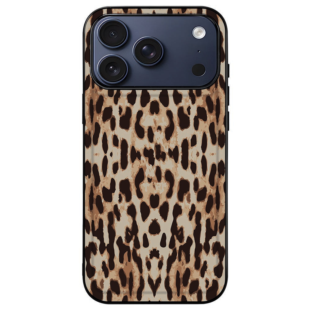 iPhone 18 Pro in de Leopard back cover met vrij camera-eiland binnen de rand