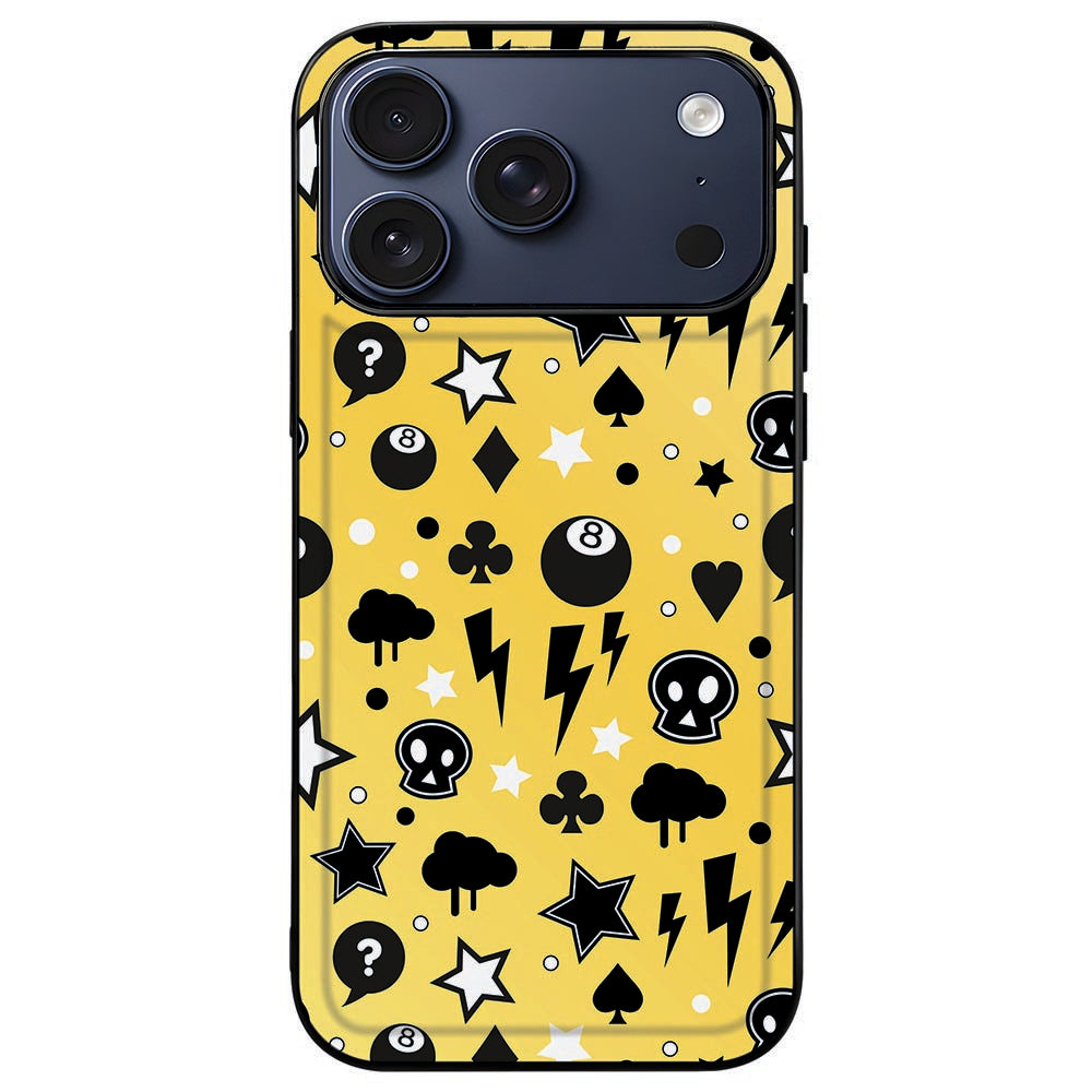 iPhone 18 Pro in het Punk Yellow hoesje met de rand rondom het camera-eiland