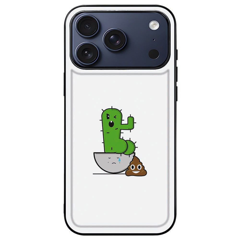 iPhone 18 Pro in de Cactus Poo back cover, camera-eiland en knoppen bereikbaar
