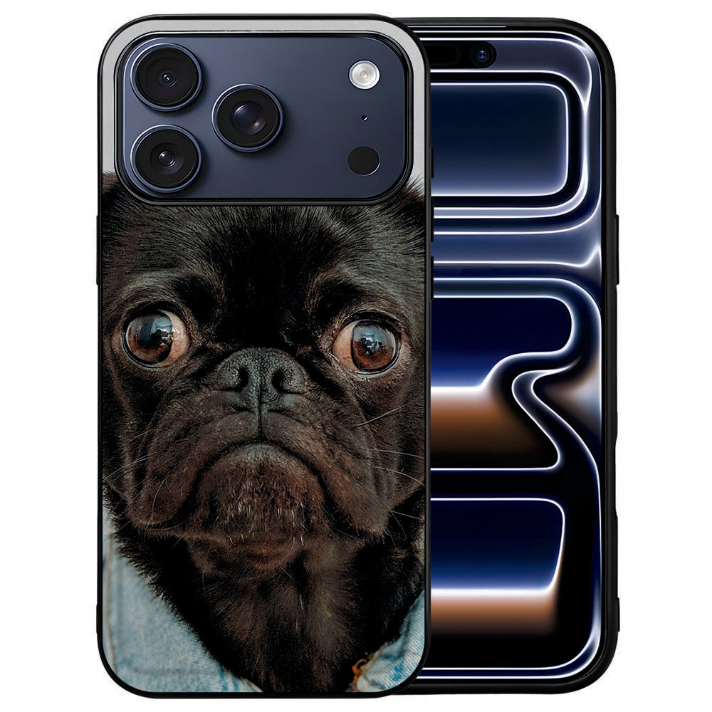 Apple iPhone 17 Pro hoesje ontwerpen met foto Custom back cover hond close-up