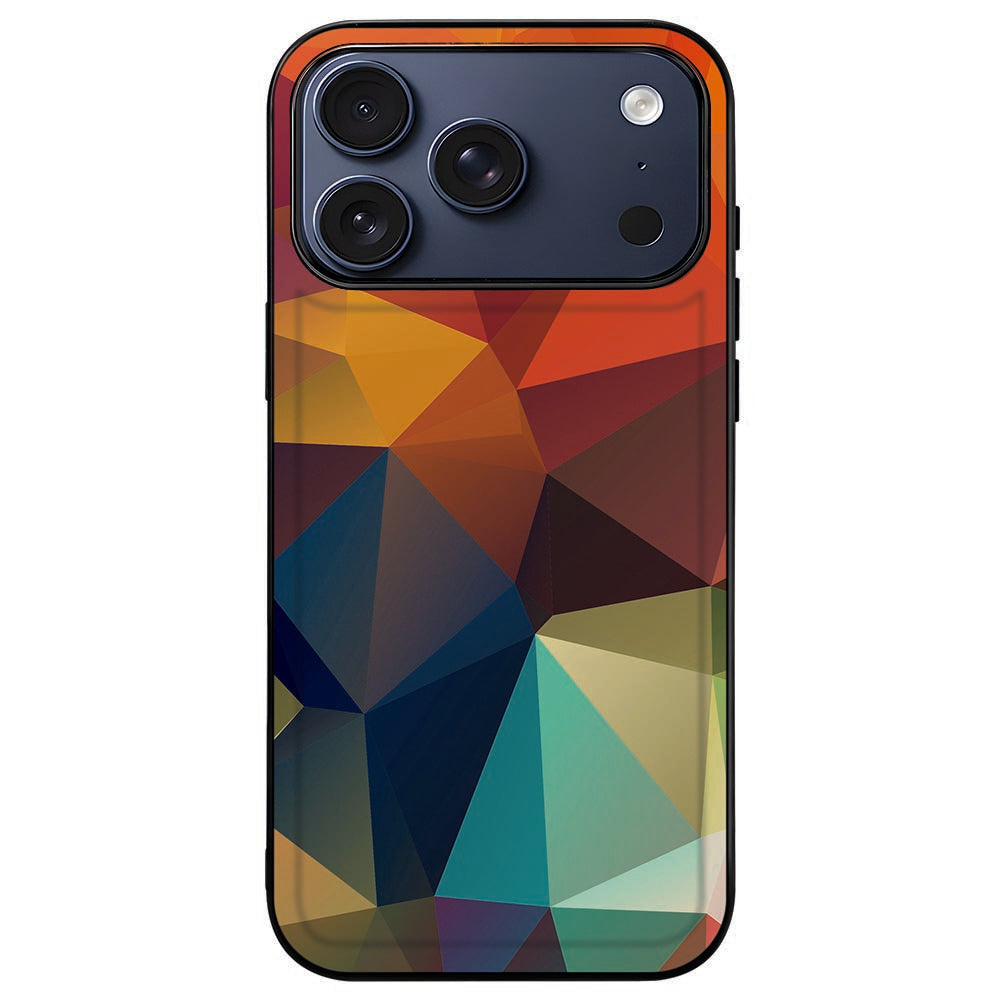 iPhone 18 Pro in het Polygon Color hoesje, dun profiel met vrij camera-eiland