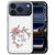 Boho Tekst iPhone 18 Pro hoesje met zwarte handlettering op kunstleren achterkant