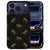 Gouden luipaarden op zwarte achtergrond op de achterkant van het iPhone 18 Pro hoesje Leopards
