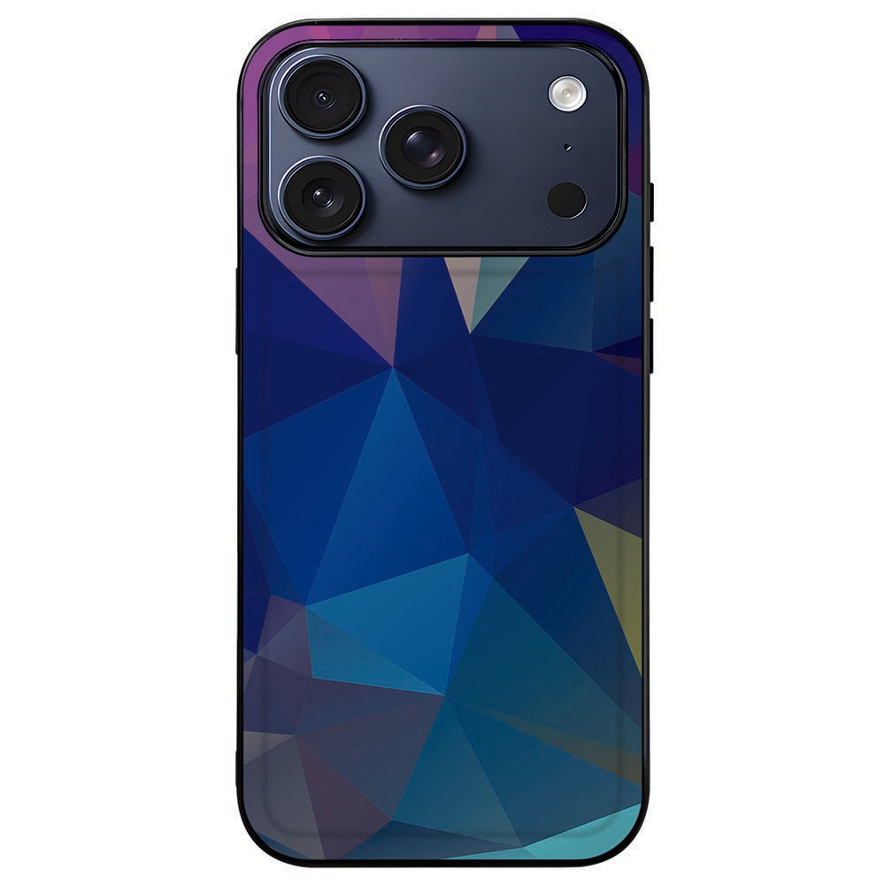 iPhone 18 Pro Max met Polygon Dark hoesje erom, camera-eiland vrij binnen de verhoogde rand