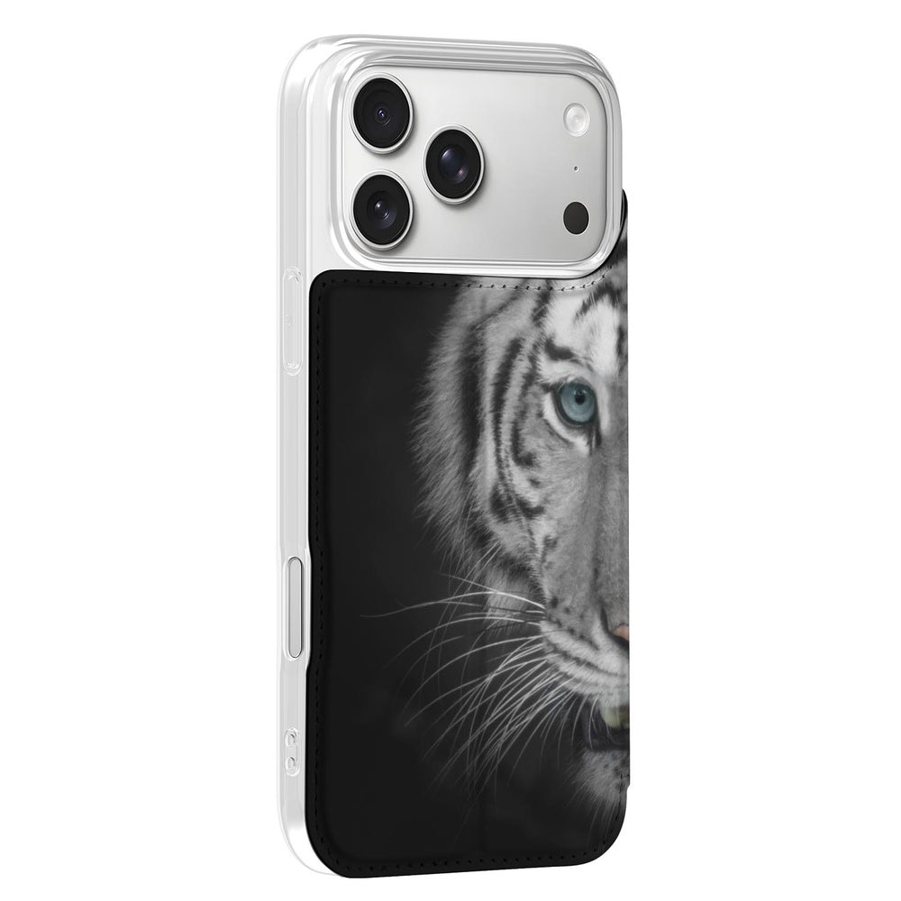 Telefoonhoesje Apple iPhone 18 Pro Max Tijger tijgerprint design zijkant