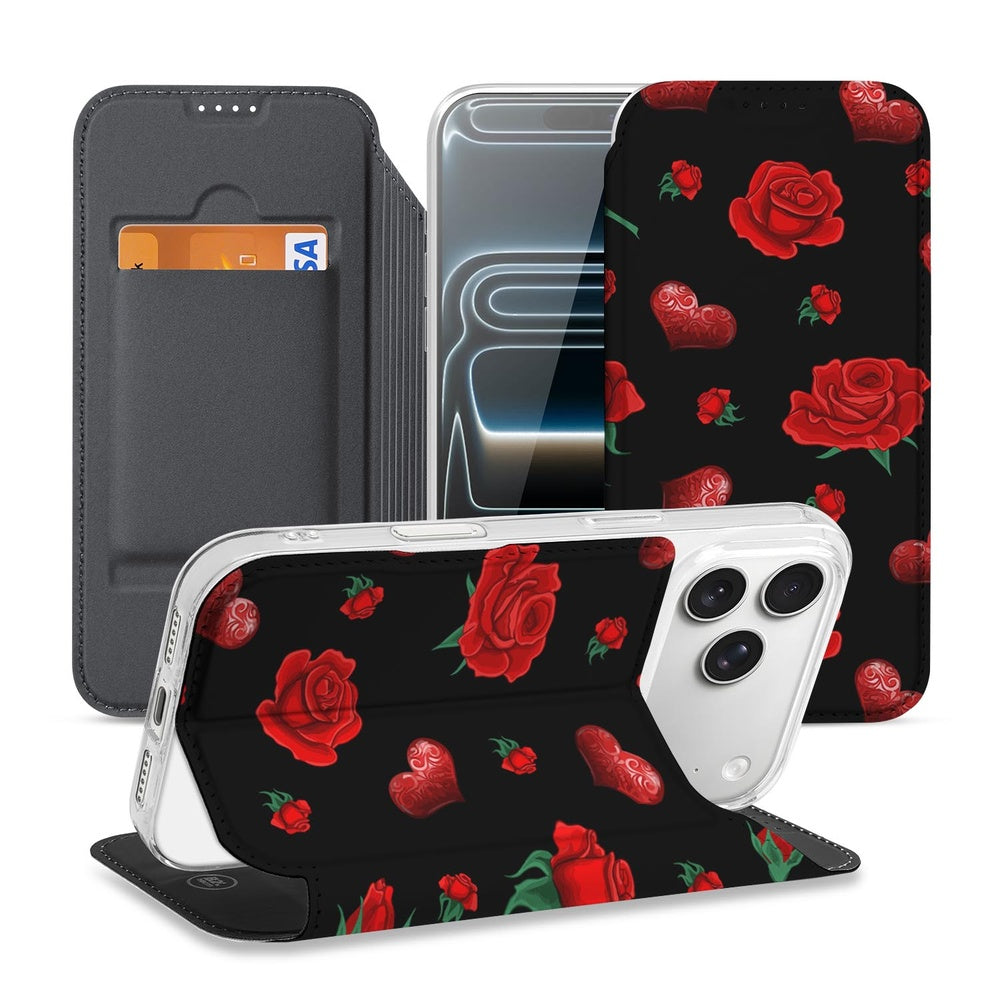 Smart Cover Hoesje Apple iPhone 18 Pro Max Valentine open aanzicht achterkant aanzicht