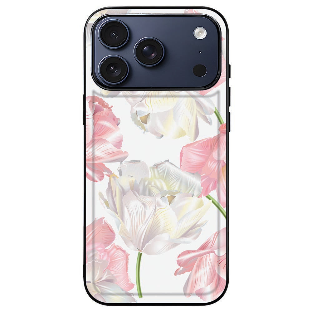 iPhone 18 Pro Max in het Lovely Flowers hoesje met bloemenprint en vrij camera-eiland
