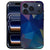 iPhone 18 Pro Max back cover Polygon Dark, achterkant met donker veelhoekpatroon in antraciet en blauw