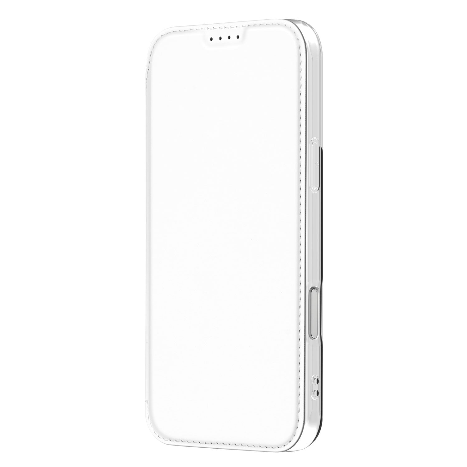 iPhone 18 Pro hoesje wit met geïntegreerde magneetsluiting