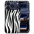 Zwart-witte zebrastrepen op de achterkant van het iPhone 18 Pro hoesje Zebra