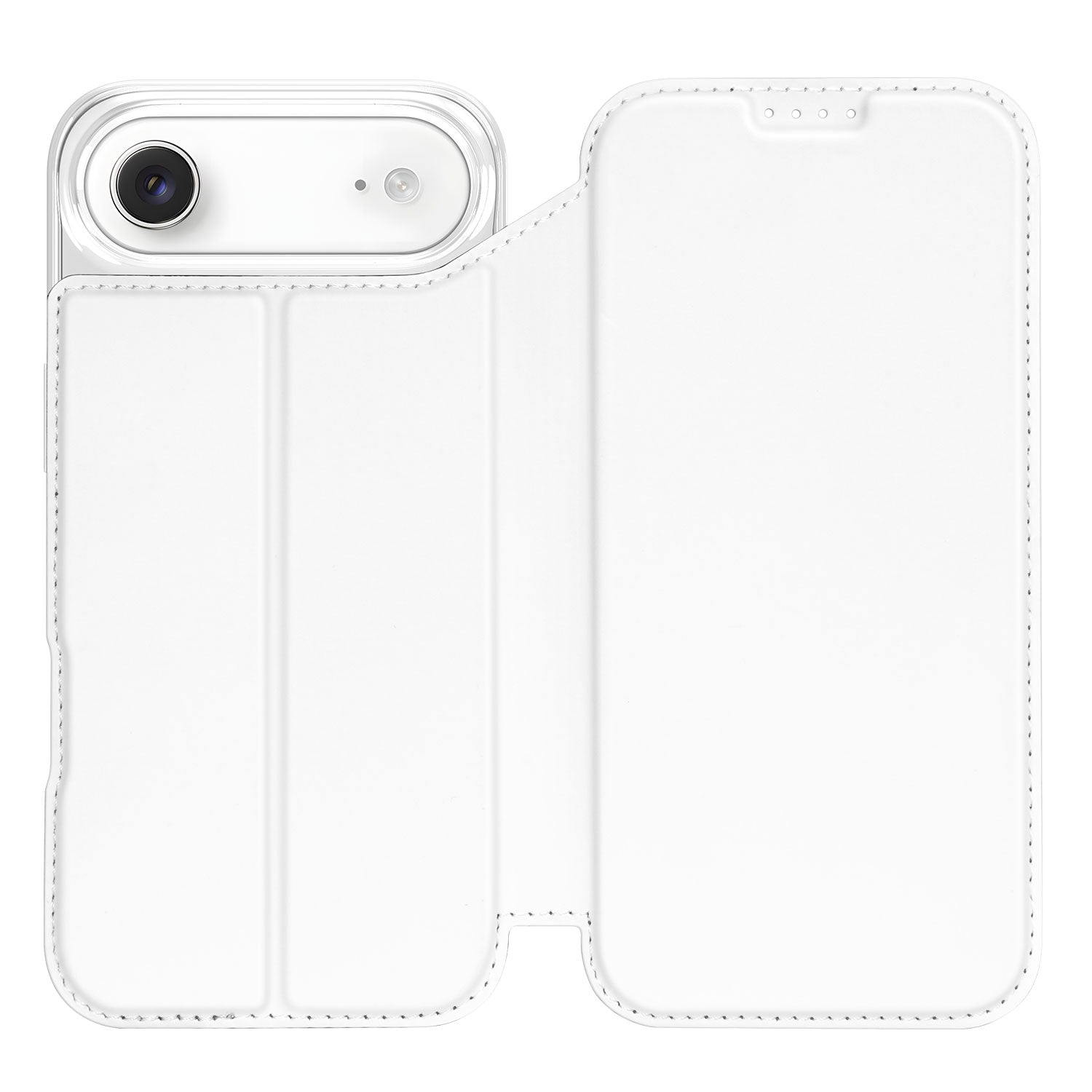 Apple iPhone Air Stand Case Hoesje Wit geopend