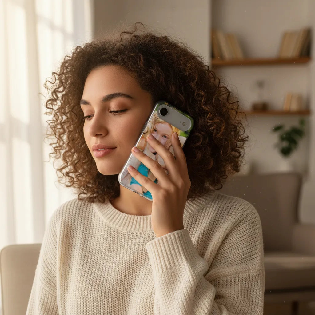 iPhone Air TPU hoesje ontwerpen met eigen foto, tekst en glossy effect | Productafbeelding 4