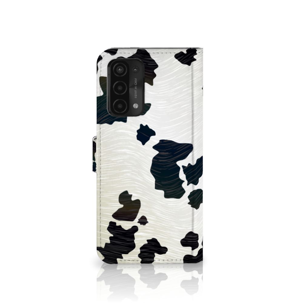 OPPO A54 5G A74 5G A93 5G Telefoonhoesje met Pasjes Koeienvlekken design koeienvlekken aanzicht