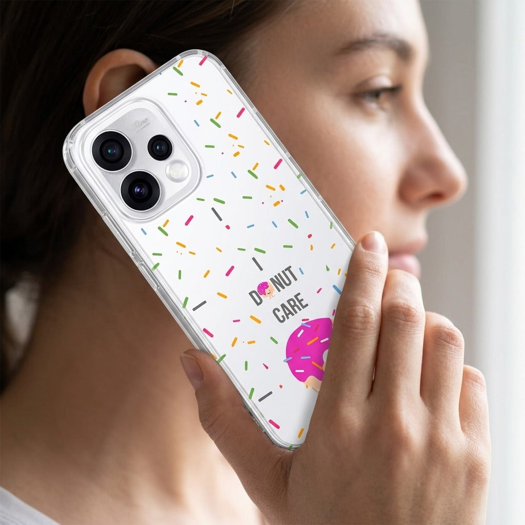 TPU hoesje OPPO Reno15 Donut - lifestyle foto in huiselijke setting