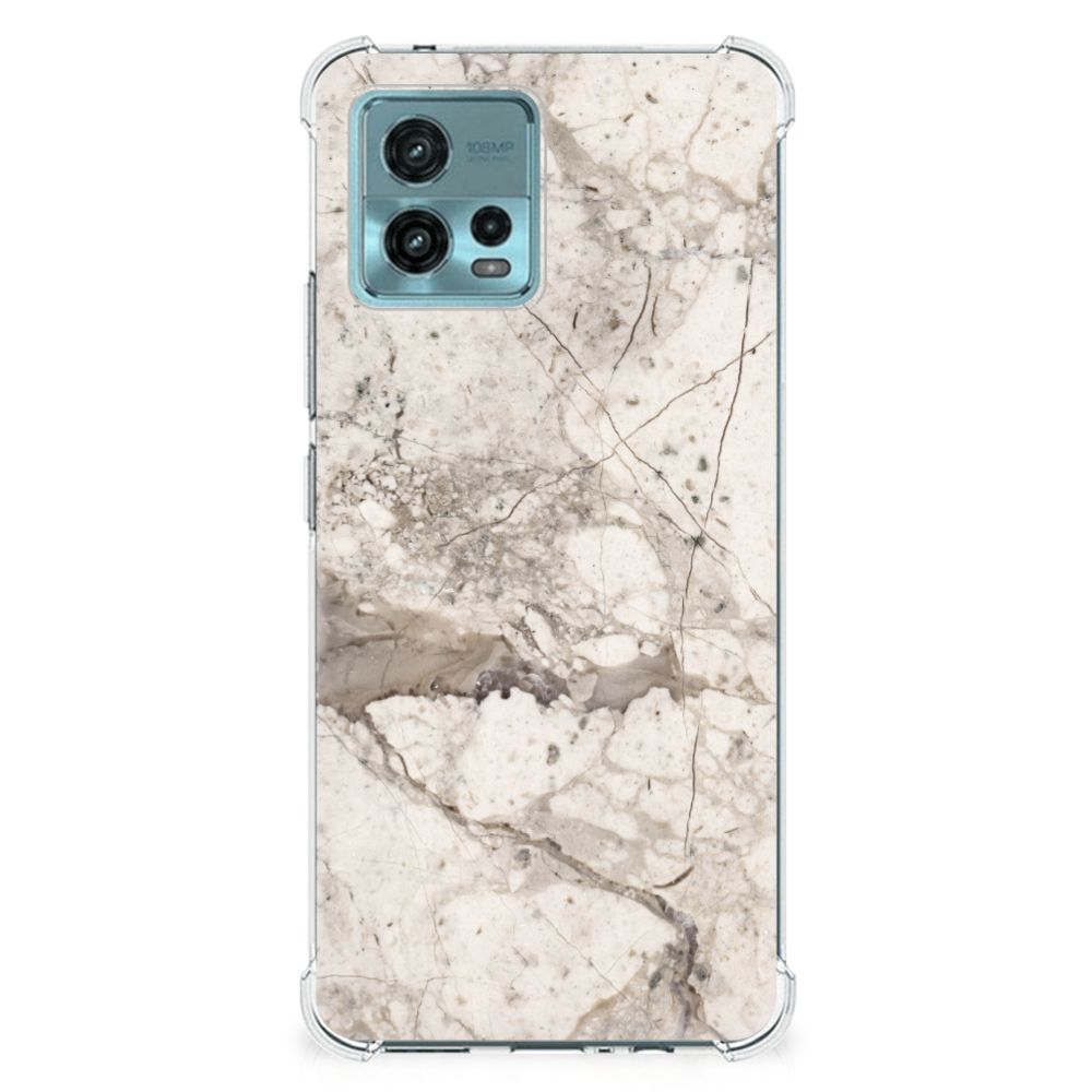 otorola Moto G72 Anti-Shock Hoesje Marmer Beige B2C Telecom