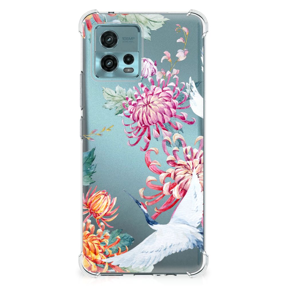 otorola Moto G72 Case Anti-shock Bird Flowers B2C Telecom