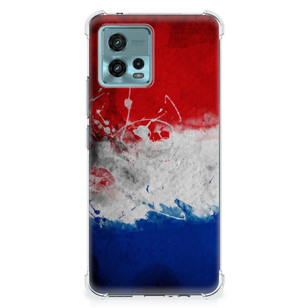 otorola Moto G72 Cover Case Nederland Nederlandse Vlag design voorkant