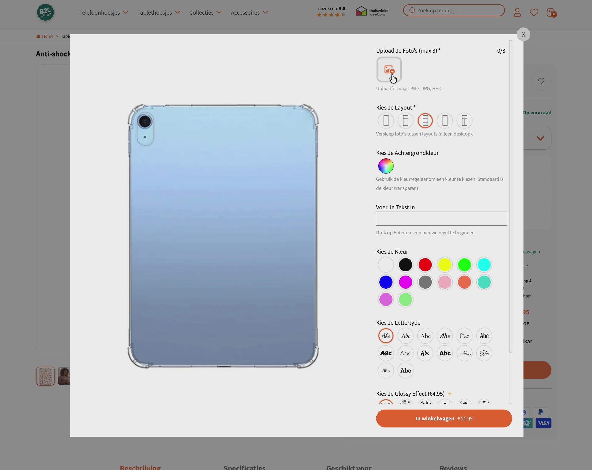 Tablet TPU Back Cover hoesje ontwerpen met eigen foto | Instructievideo tablethoesje personaliseren