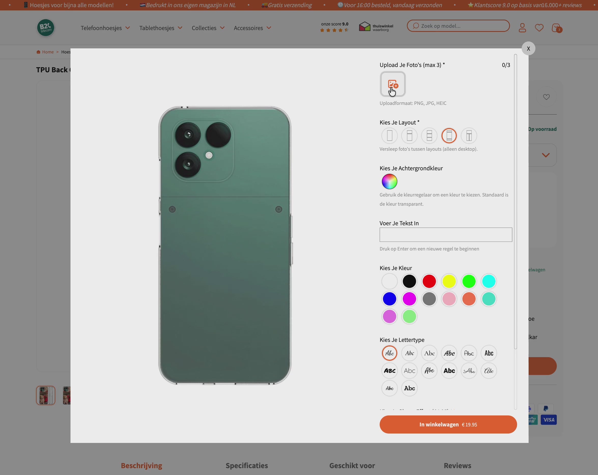 Transparant TPU Back Cover hoesje ontwerpen met eigen foto | Instructievideo hoesje personaliseren