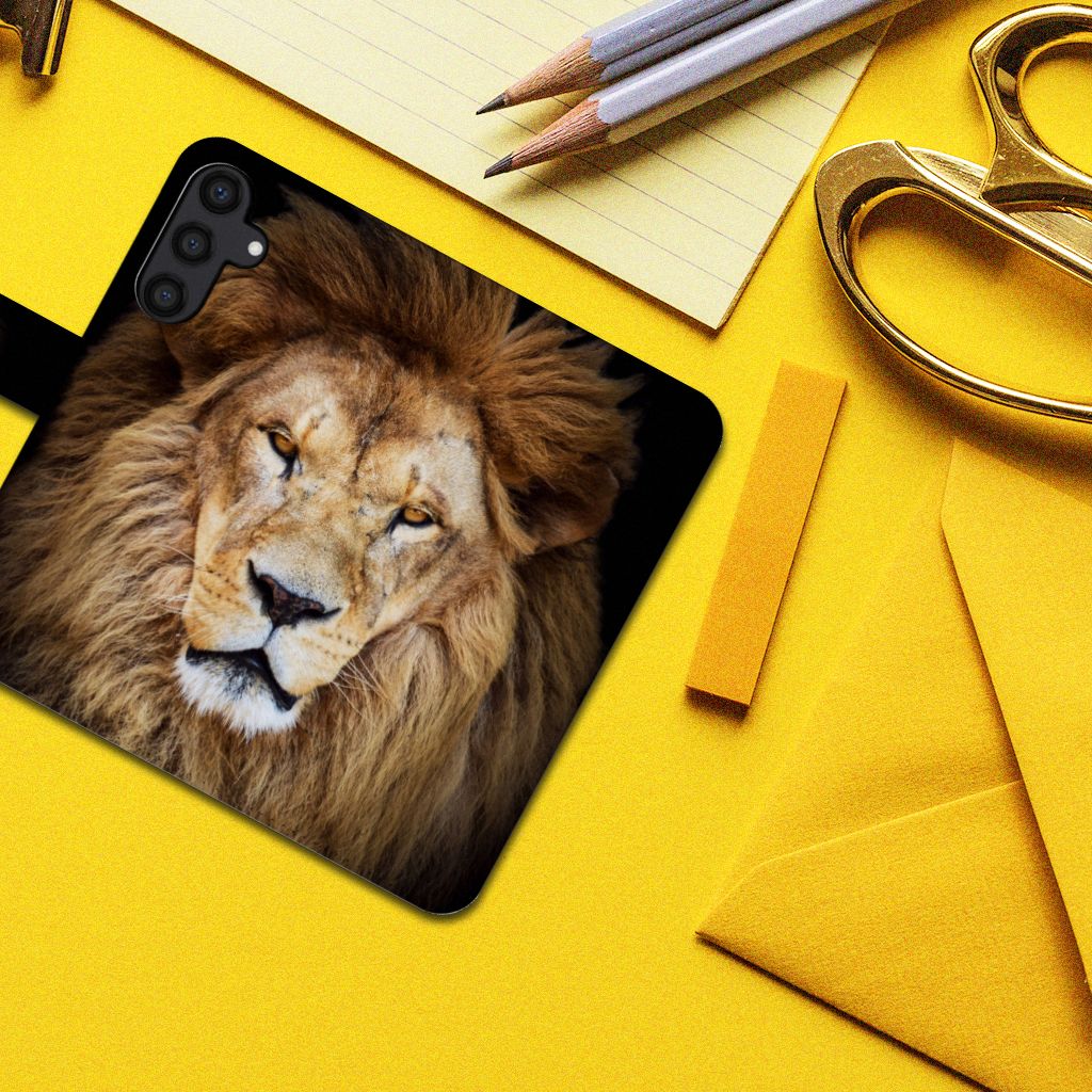 Samsung Galaxy A15 Telefoonhoesje met Pasjes Leeuw